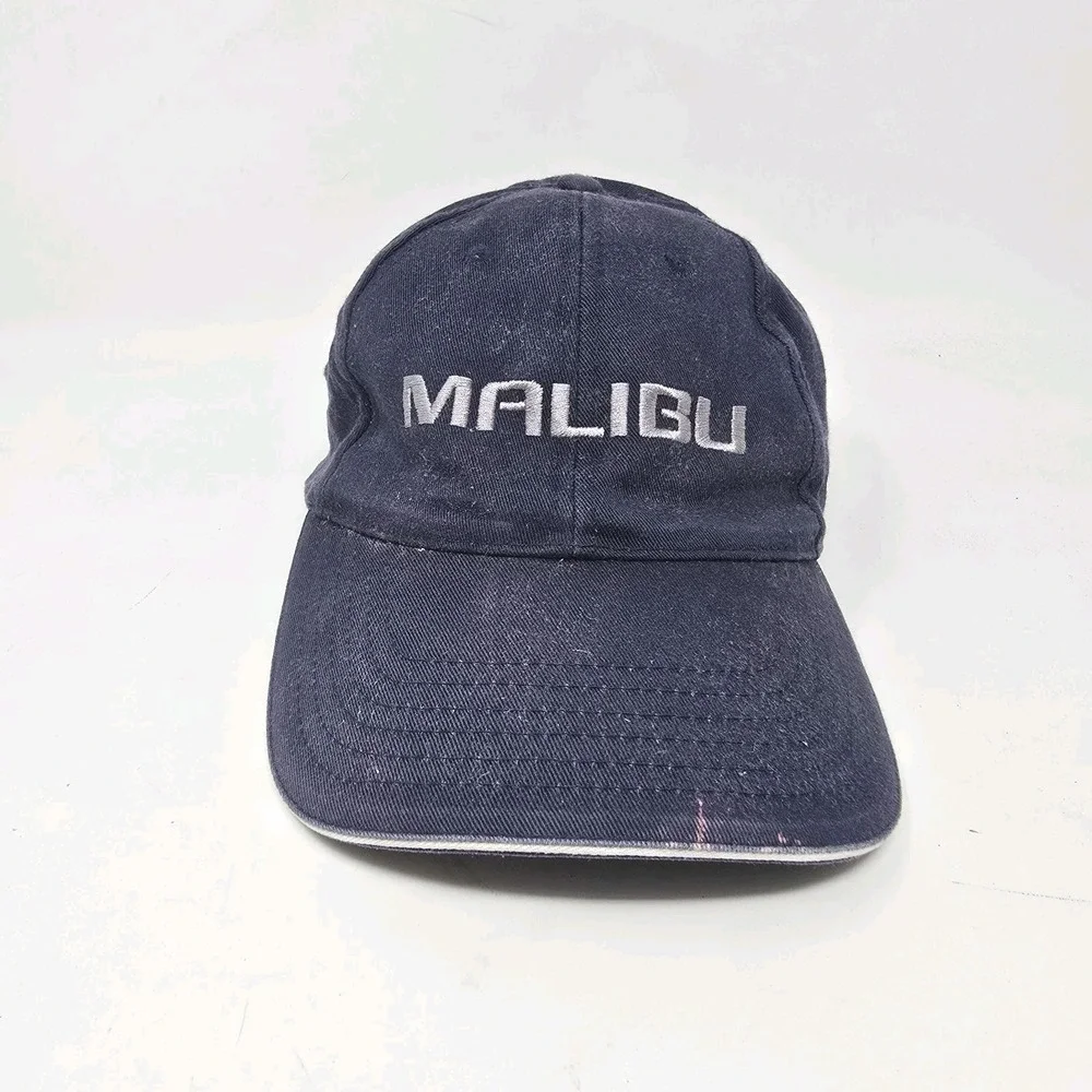 K-Products Vintage Malibu Blue‎ Cap Hat Adjustable Cotton Distressed